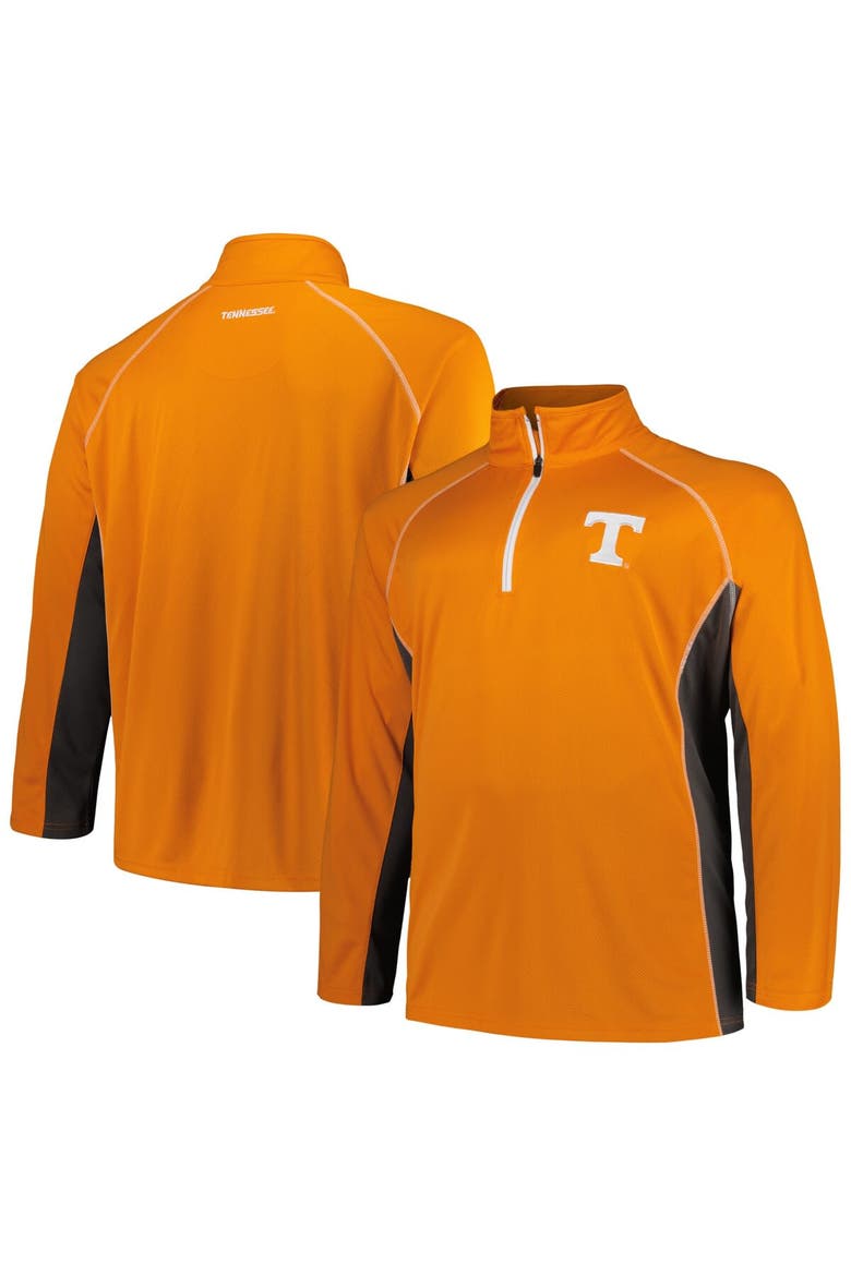 Men's Profile Tennessee Orange Tennessee Volunteers Big & Tall Quarter-Zip Raglan Jacket, Alternate, color, Tennessee Orange