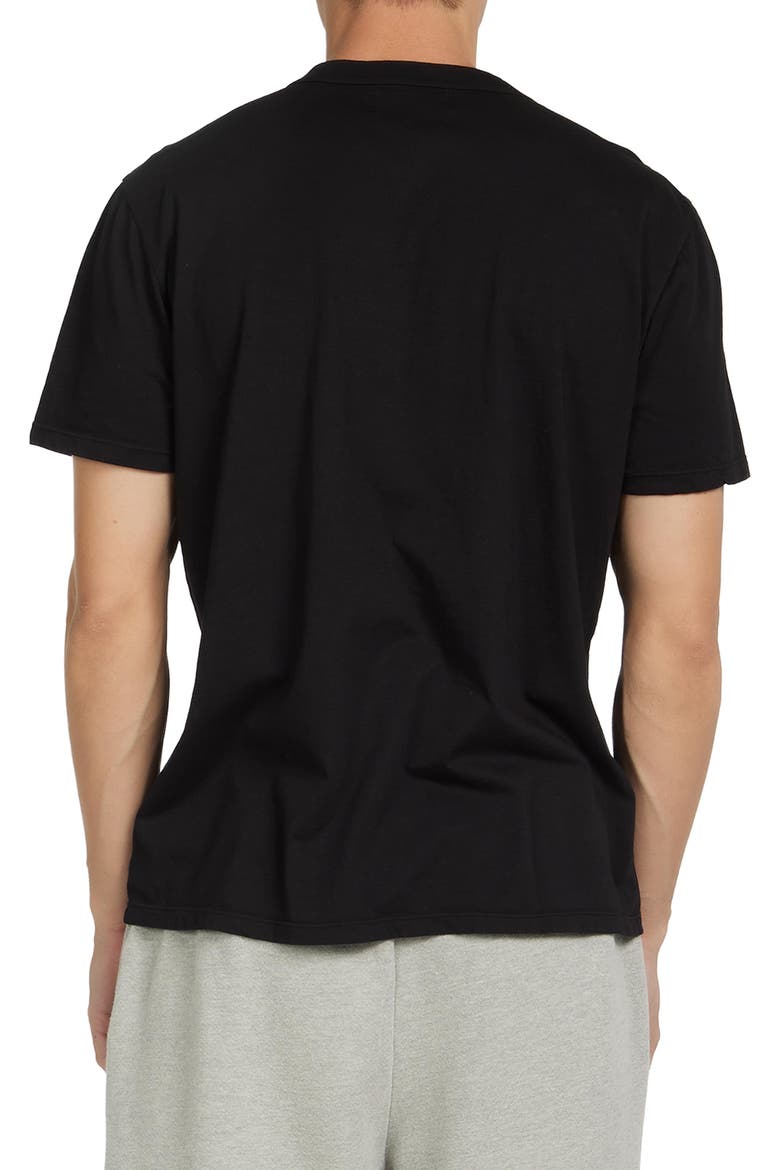 Lightweight Binded Neck Classic Pocket Tee, Alternate, color, Jet Black