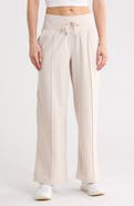 90 DEGREE BY REFLEX Interlock High Waist Pintuck Wide Leg Pants