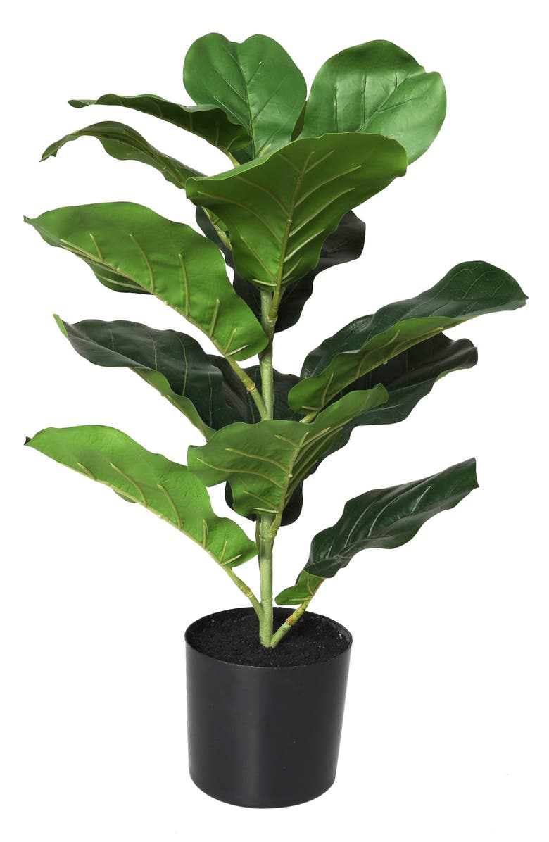 GINGER BIRCH STUDIO Green Faux Foliage Artificial Potted Plant, Alternate, color, 