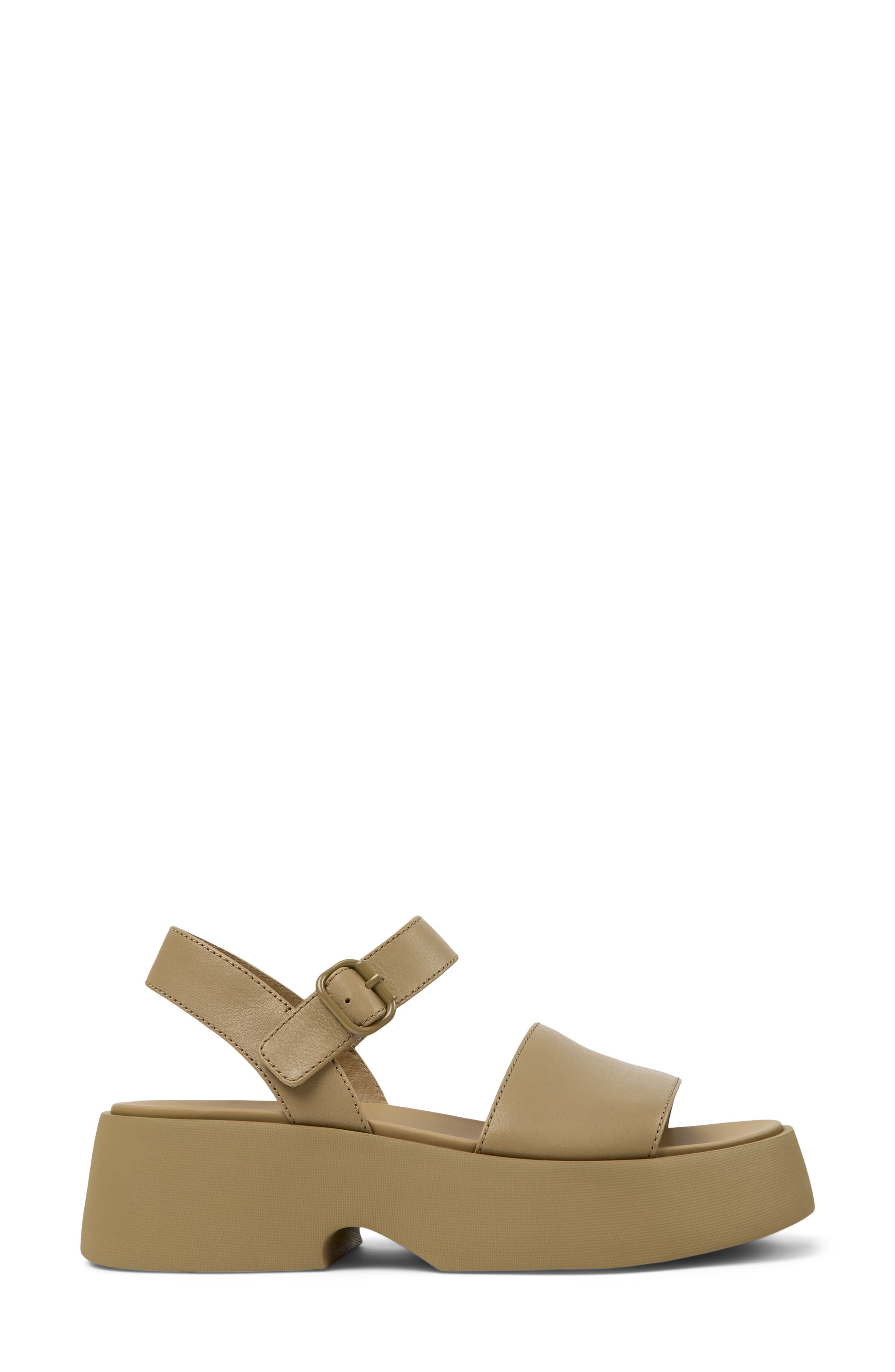Tasha Ankle Strap Wedge Sandal, Alternate, color, MEDIUM BROWN