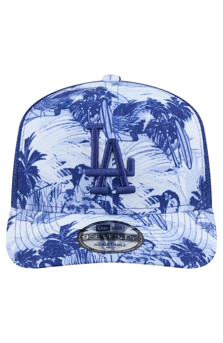New Era Men's New Era Royal Los Angeles Dodgers Hula Trucker 9SEVENTY Adjustable Hat, Alternate, color, 