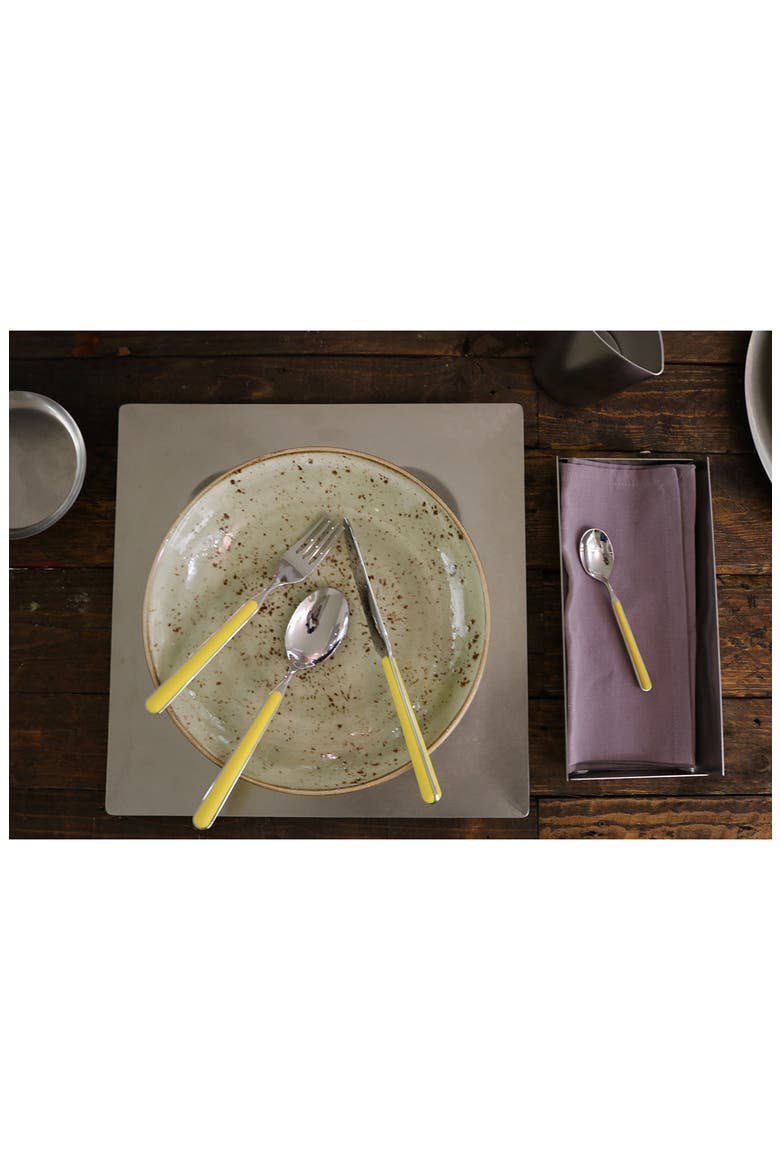 Fantasia 5-Piece Place Setting, Alternate, color, SUNFLOWER