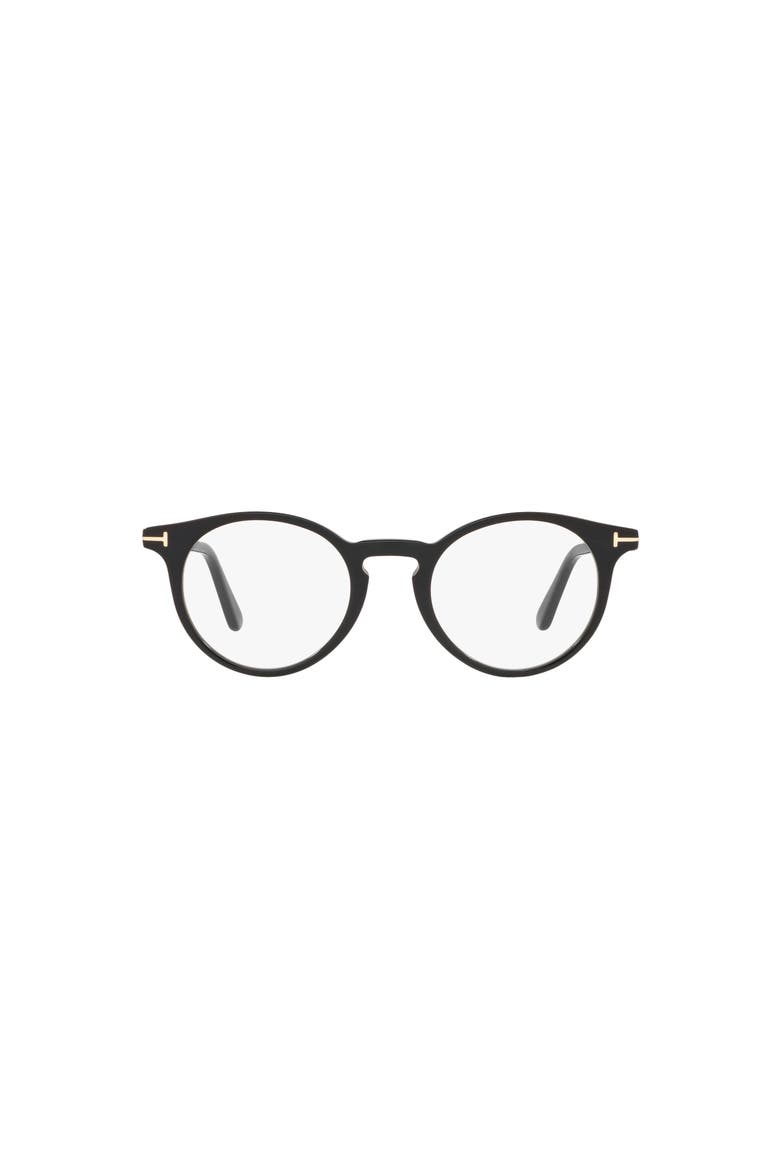 48mm Round optical glasses, Alternate, color, Black
