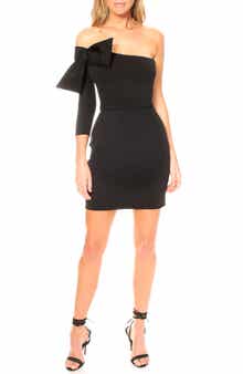 Katie May Chances Are Off the Shoulder Body-Con Minidress