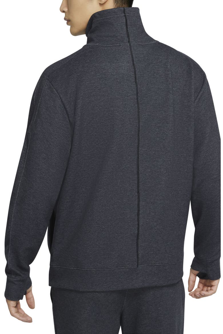 Dri-FIT Long Sleeve Funnel Neck Training Shirt, Alternate, color, BLACK/ BLACK
