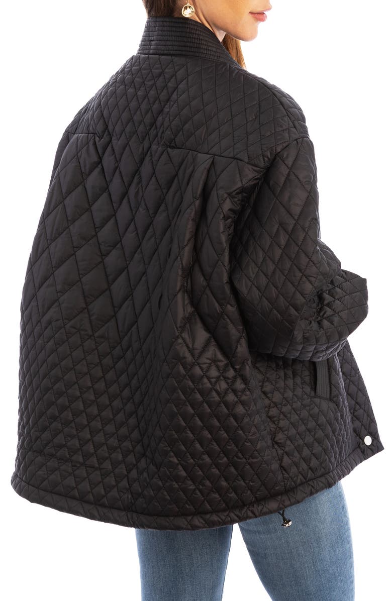 SAACHI Diamond Quilt Topper, Alternate, color, Black