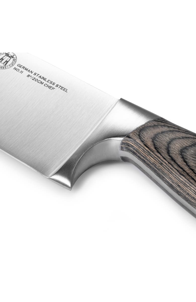 Schmidt Brothers Cutlery Bonded Ash 7-Piece Knife Block Set, Alternate, color, Grey