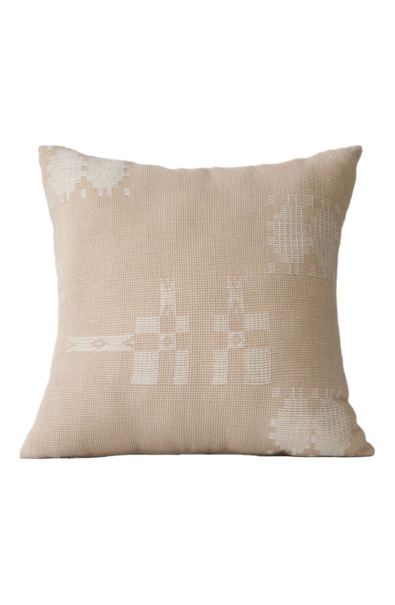 Heirloom Naga Lanthoi Handwoven Pillow - Cover + Insert, Main, color, Beige