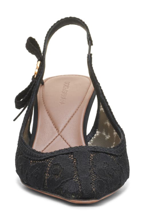 Shop Dolce & Gabbana Dolce&gabbana Lace Slingback Pump In Nero