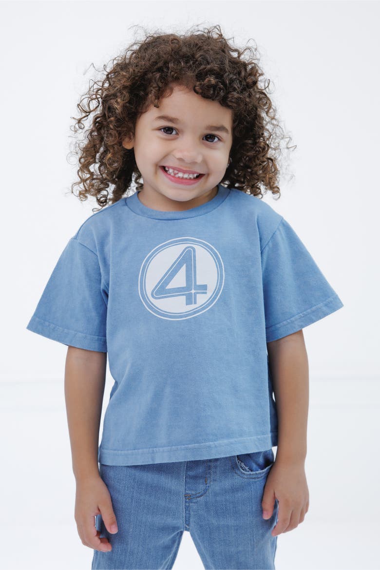 Fantastic Four Short Sleeve T-Shirt, Alternate, color, Wash Blue Fantastic 4