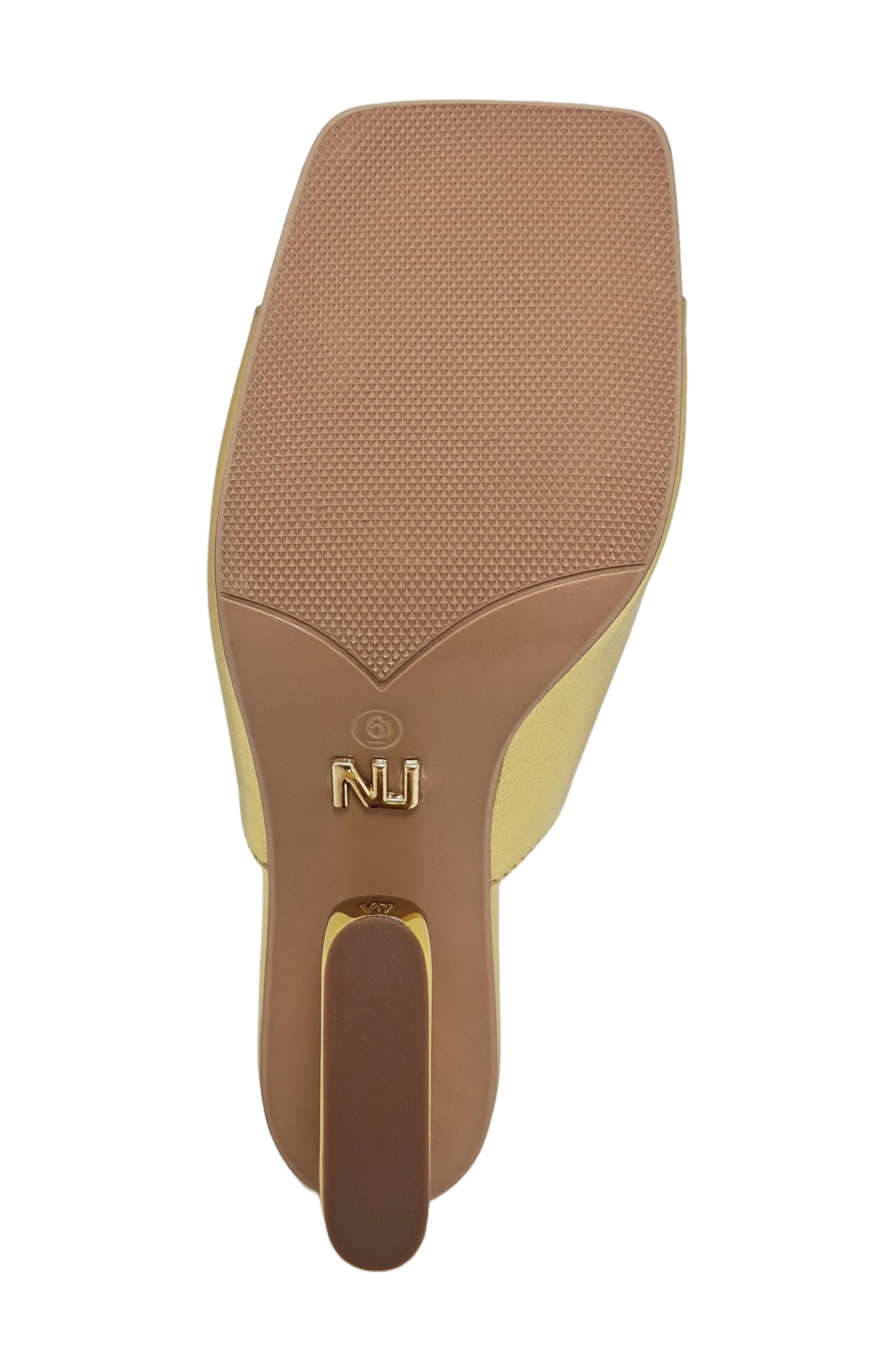 NINETY UNION Florence Square Toe Mule, Alternate, color, Gold