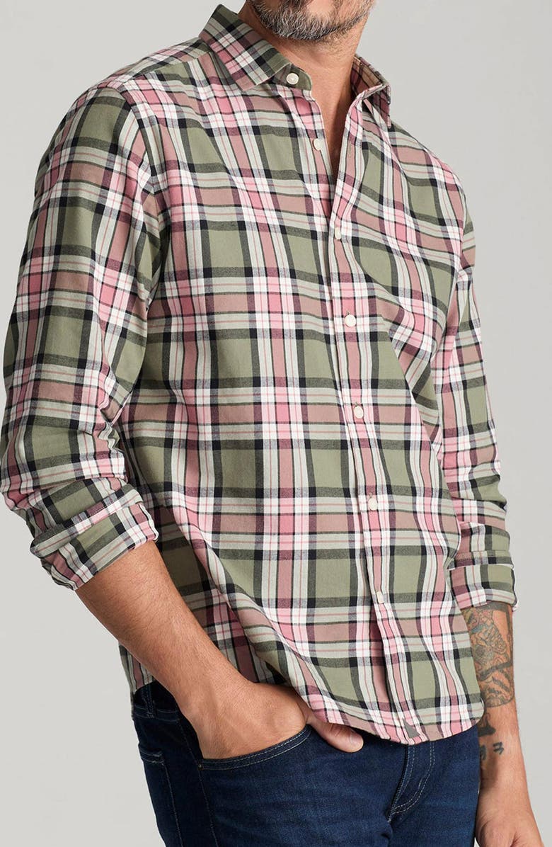 UNTUCKit Larsen Regular Fit Cotton Flannel Button-Up Shirt, Main, color, 