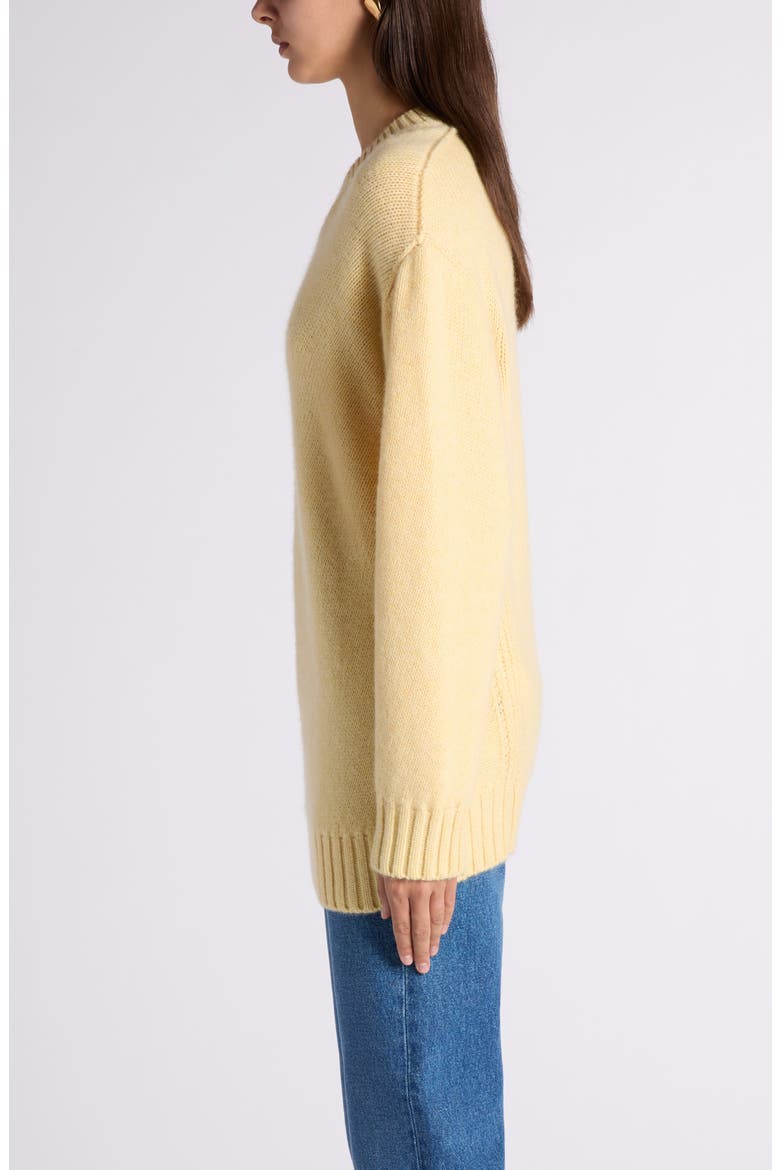 Twisted V-Neck Cashmere Sweater, Alternate, color, 9311 BUTTER