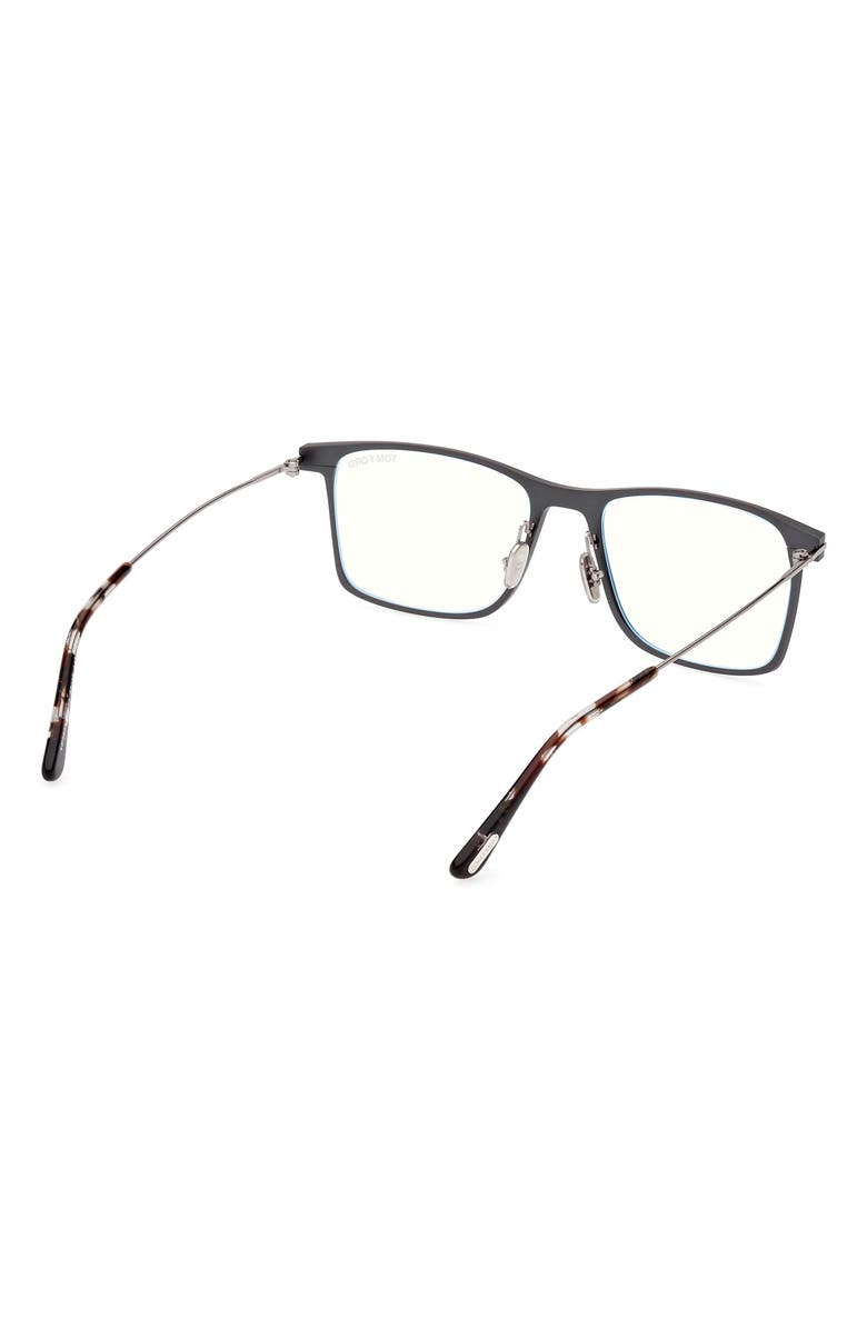 TOM FORD 55mm Square Blue Light Blocking Glasses, Alternate, color,