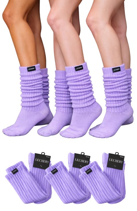 3 Pairs of Scrunch Socks