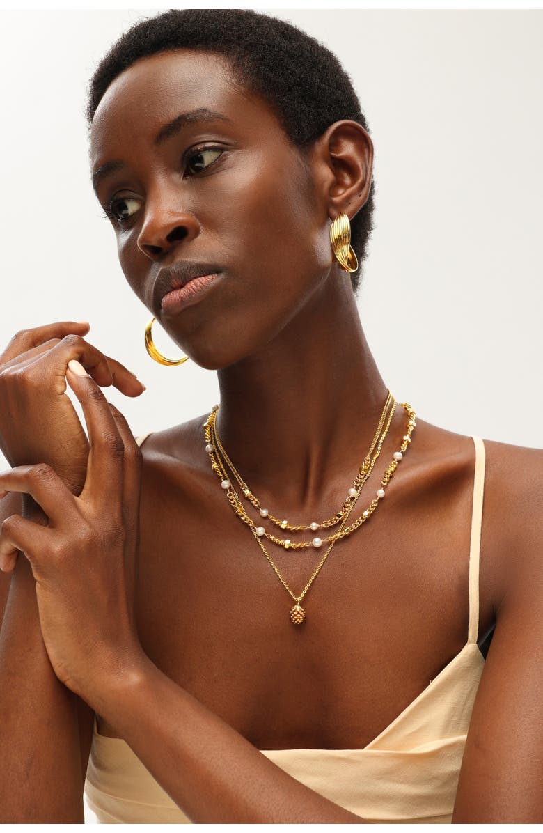 Classicharms Pinecone Pendant Necklace, Alternate, color, 