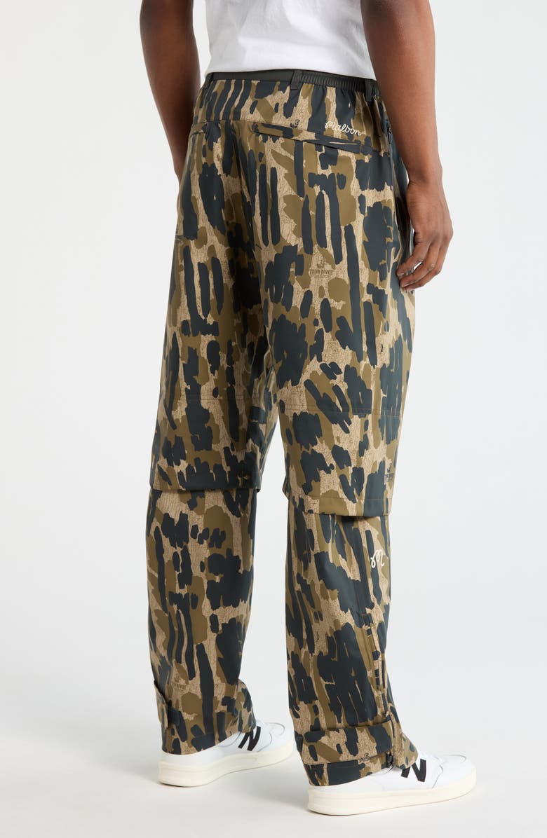 Malbon Golf Tour Divot Waterproof Pants, Alternate, color, Bark Camo