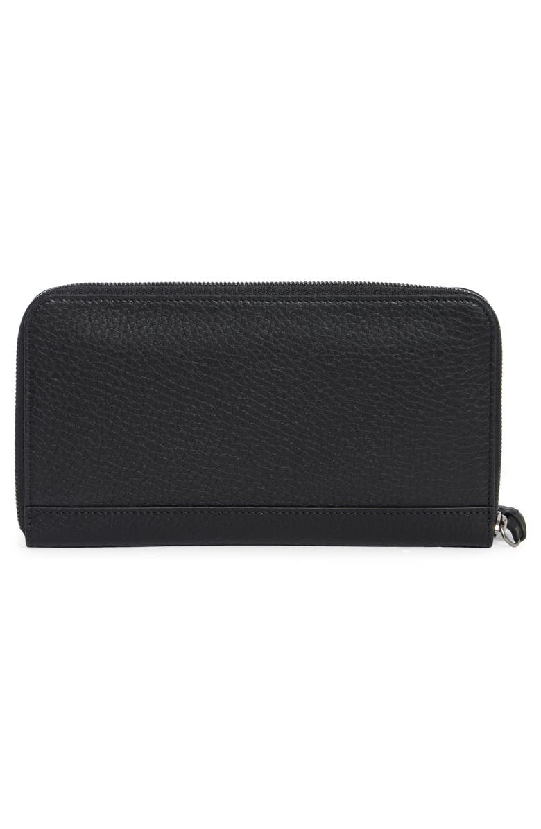Longchamp Zip Around Wallet, Alternate, color, Black