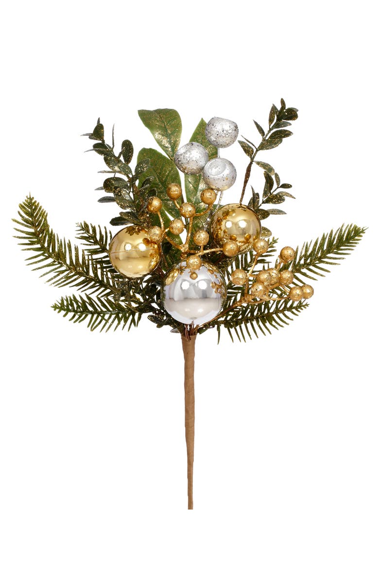 Christmas Berries Pick, Set of 12, Main, color, Gold
