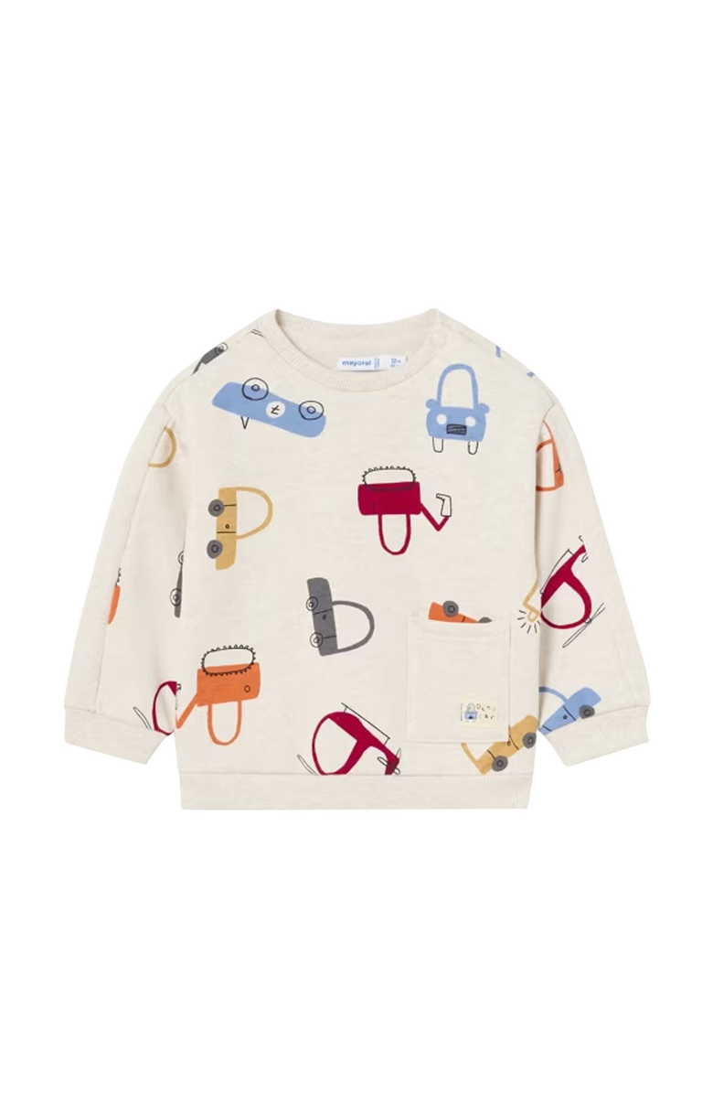 Mayoral Ivory Sweatshirt, Main, color, 