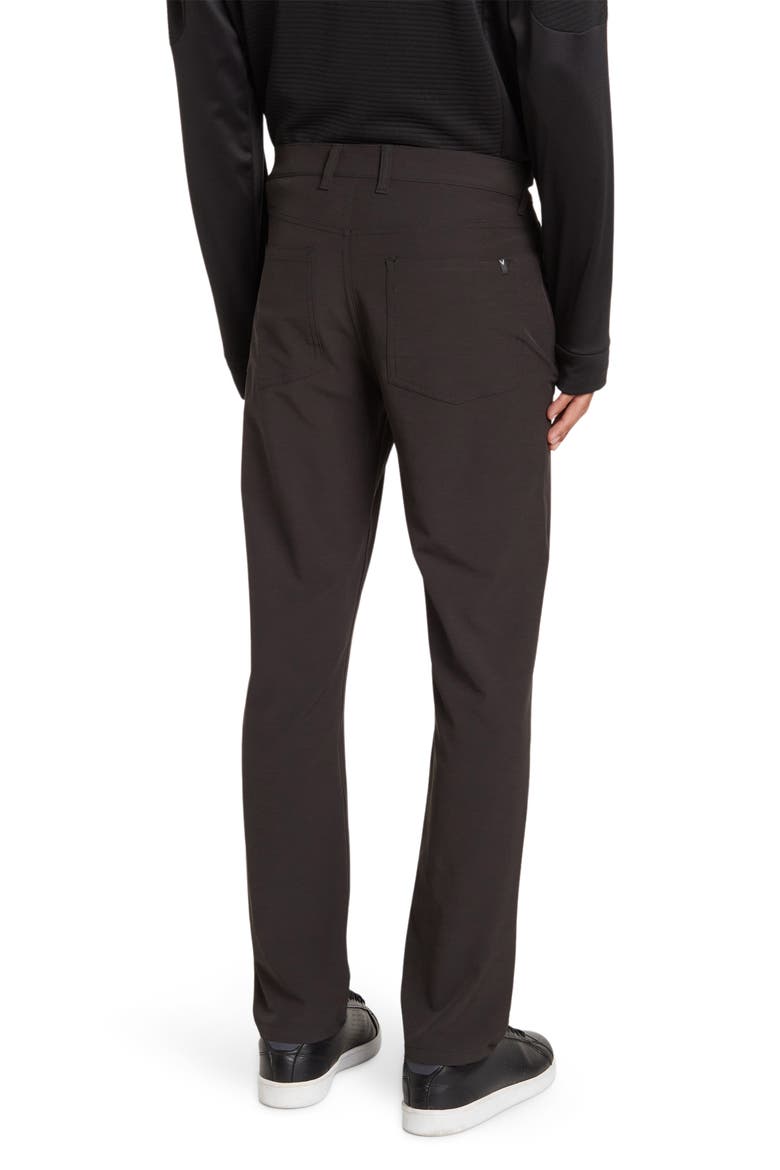 Callaway Golf 5-Pocket Texture Straight Leg Pants, Alternate, color, BLACK HEATHER
