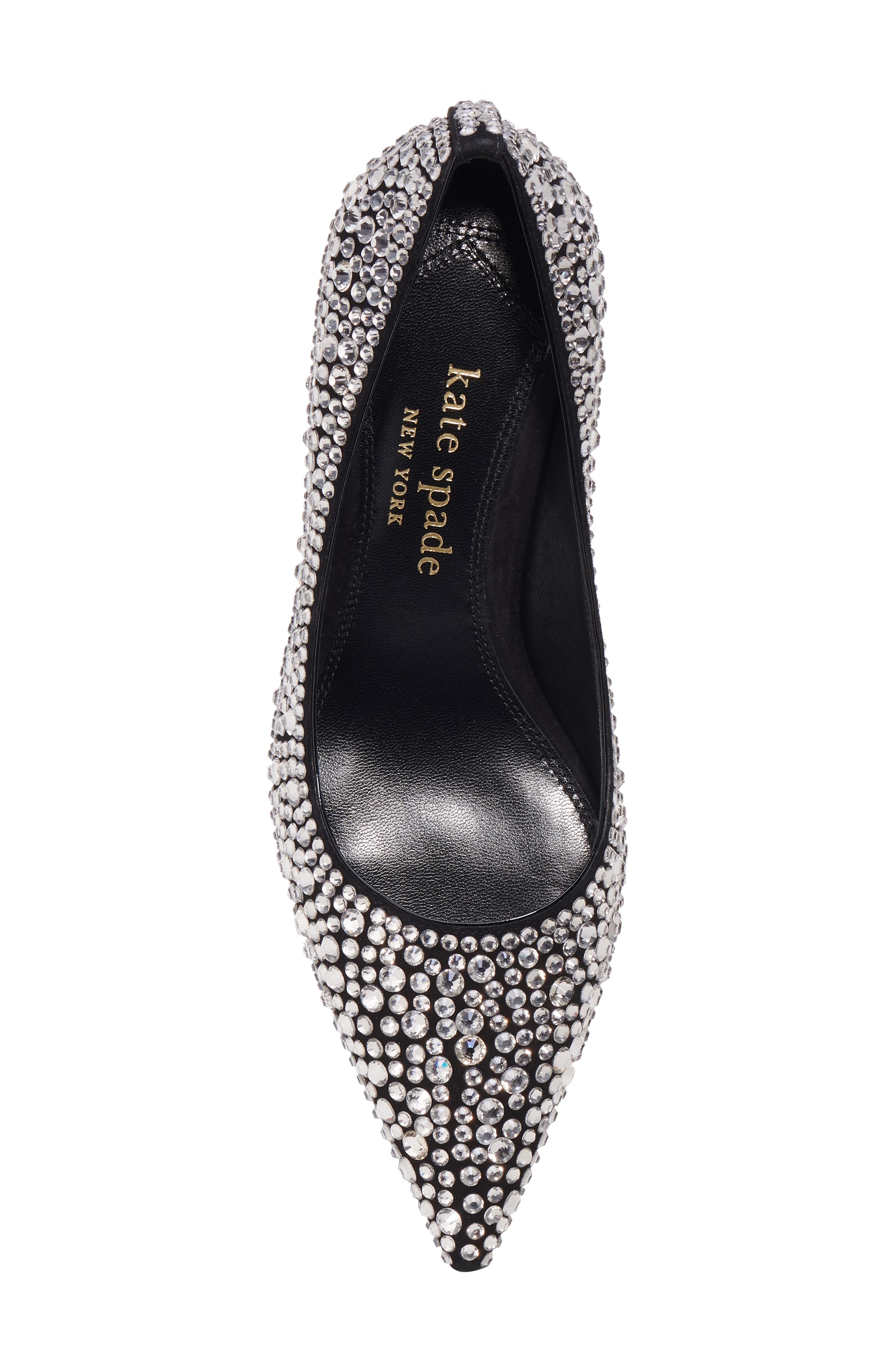 Kate Spade New York garnish crystal pointed toe pump, Alternate, color, 