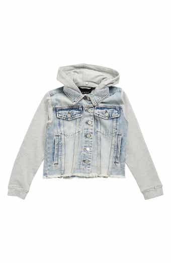 BLANKNYC Kids' Be Like That Hooded Denim Jacket