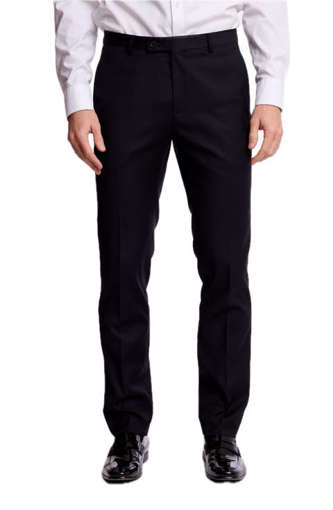 Sloane Mid Rise Slim Leg Tuxedo Pants
