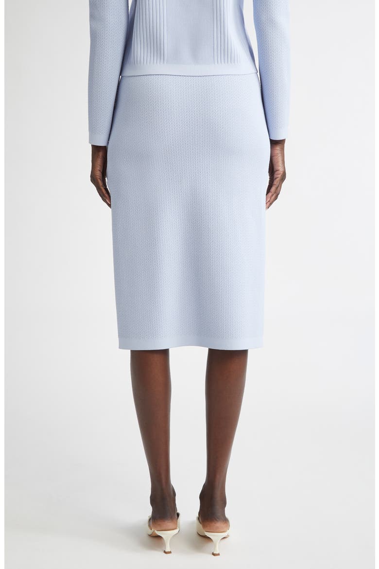 Mixed Stitch Flatback Rib Skirt, Alternate, color, BLUE LAGOON