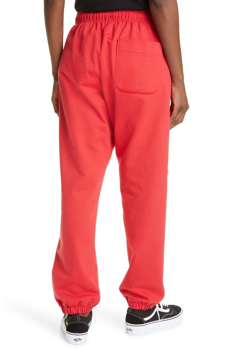 Unisex Print Track Sweatpants, Alternate, color, RED