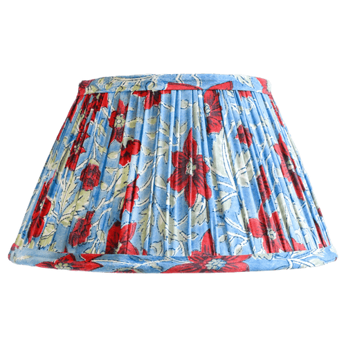 Sophie Williamson Design Pleated Lampshade Geraldine In Blue