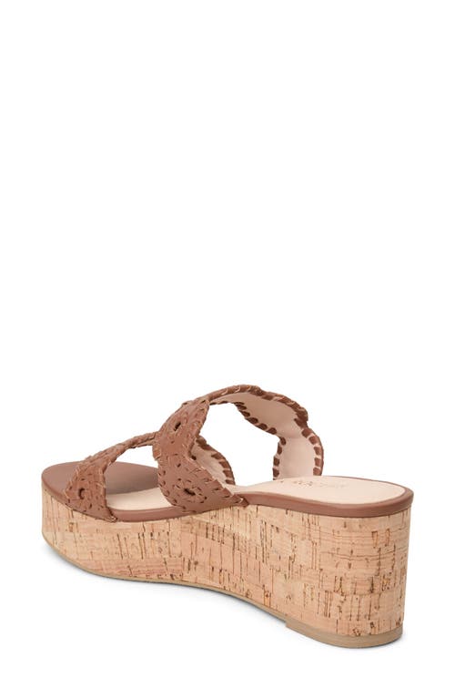 Shop Jack Rogers Laurin Platform Wedge Sandal In Cognac