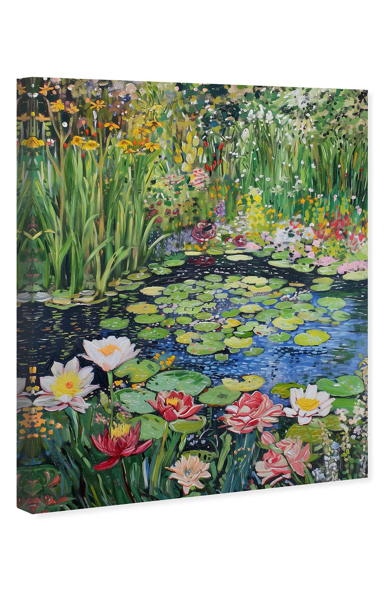 Wynwood Studio Impressionist Pond Canvas Wall Art, Alternate, color, Green