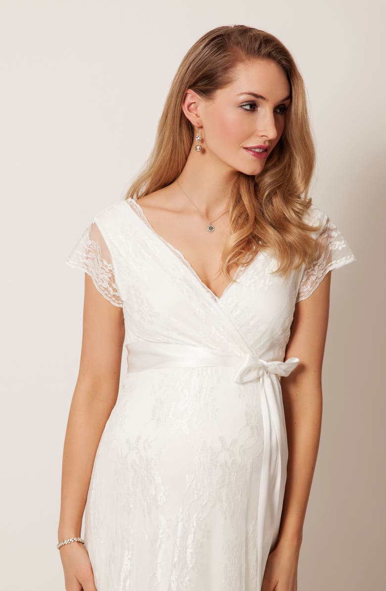 Tiffany Rose Eden Lace Maternity Gown, Alternate, color,