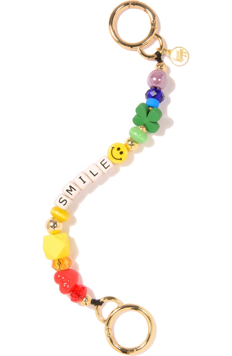 Venessa Arizaga Rainbow Town Bag/Key Leash, Main, color, Rainbow