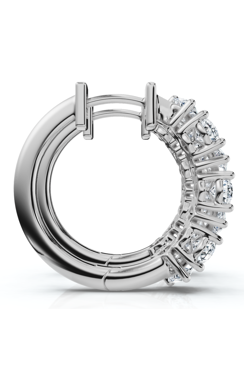 Bliss Diamond 2 - 6 Ct Pear Shape Diamond Hoops 14k Gold Lab Grown Women's Earrings, Alternate, color, White Gold - 3Ct