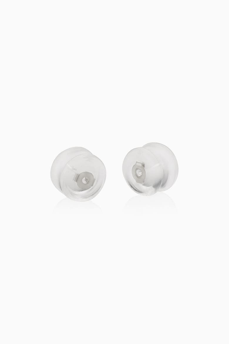 14K Gold Hold Me Tight Silicone Earring Backs, Alternate, color, White - 1 Pair