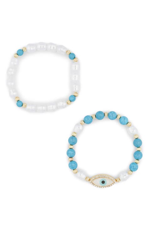 Set of 2 Evil Eye Bracelets