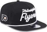 New Era Men's New Era Black Philadelphia Flyers Team Text Golfer Adjustable Hat