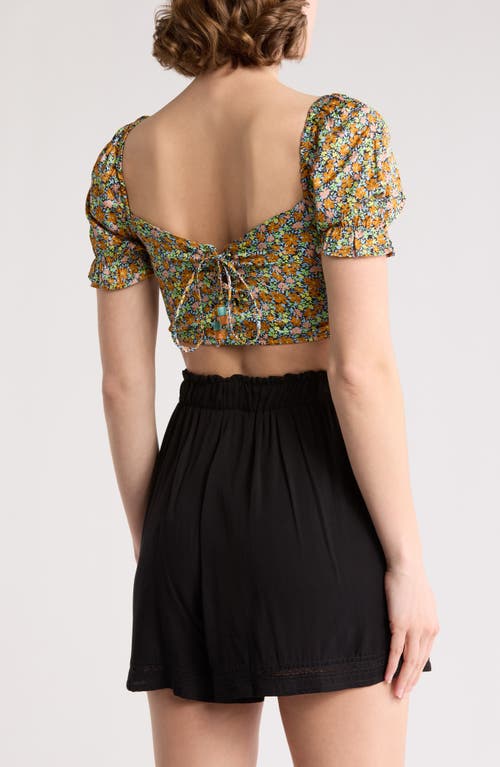 Maaji Blossom Briella Cover-up Crop Top In Multicolor
