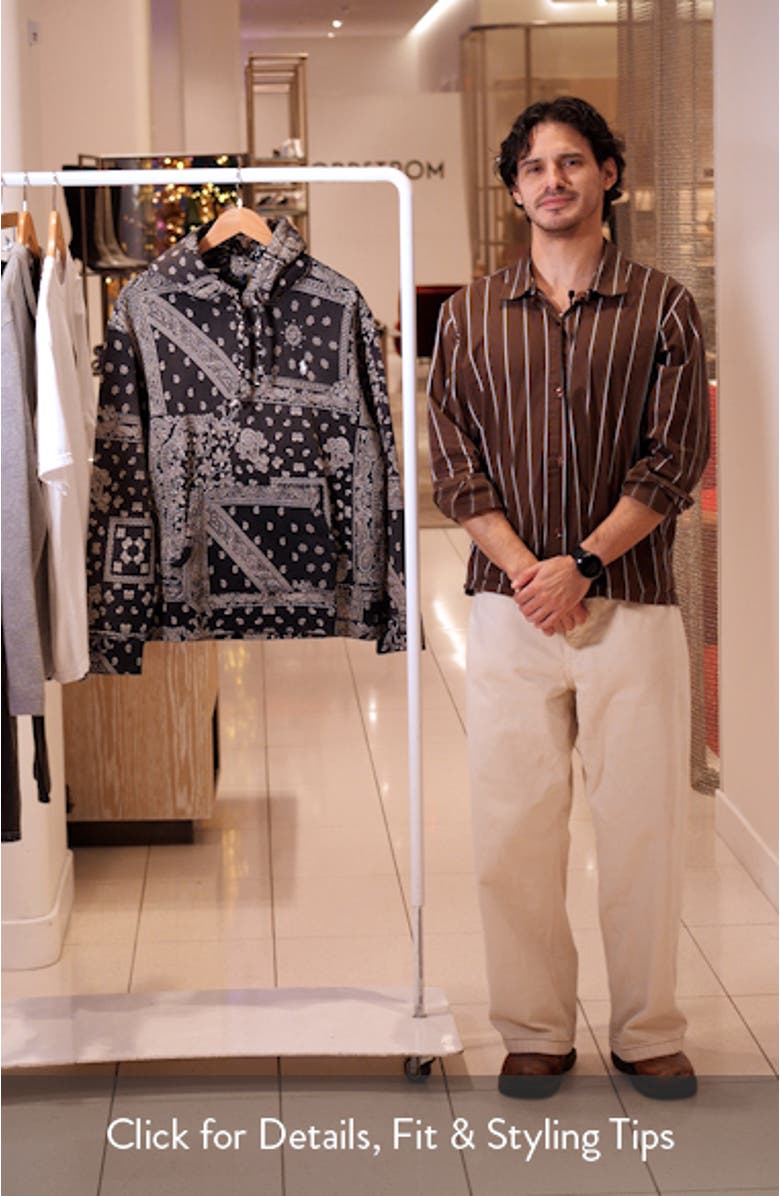 Bandana Print Hoodie, sales video thumbnail