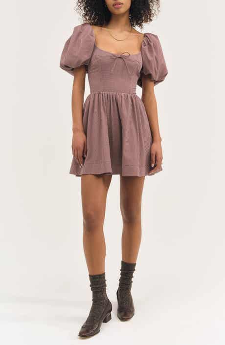 For Love & Lemons Florence Plaid Minidress