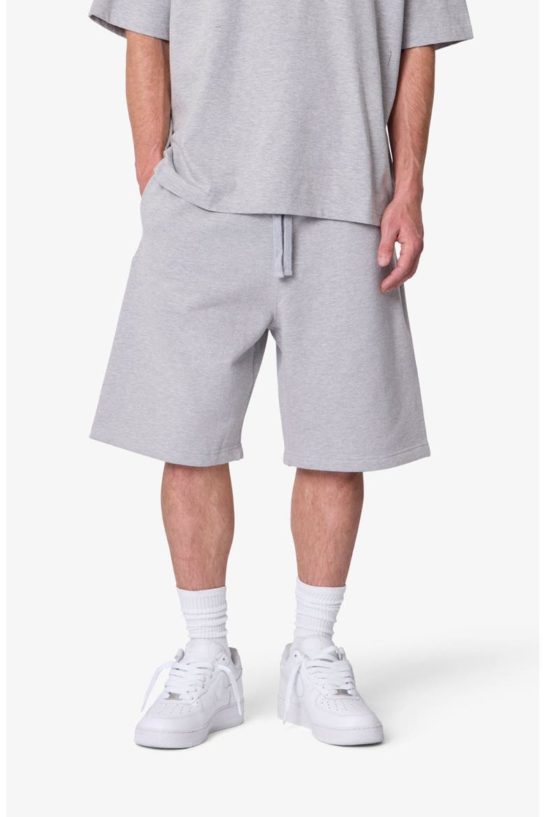 Heavy Basic Cotton Sweatshorts, Alternate, color, MARLED GREY