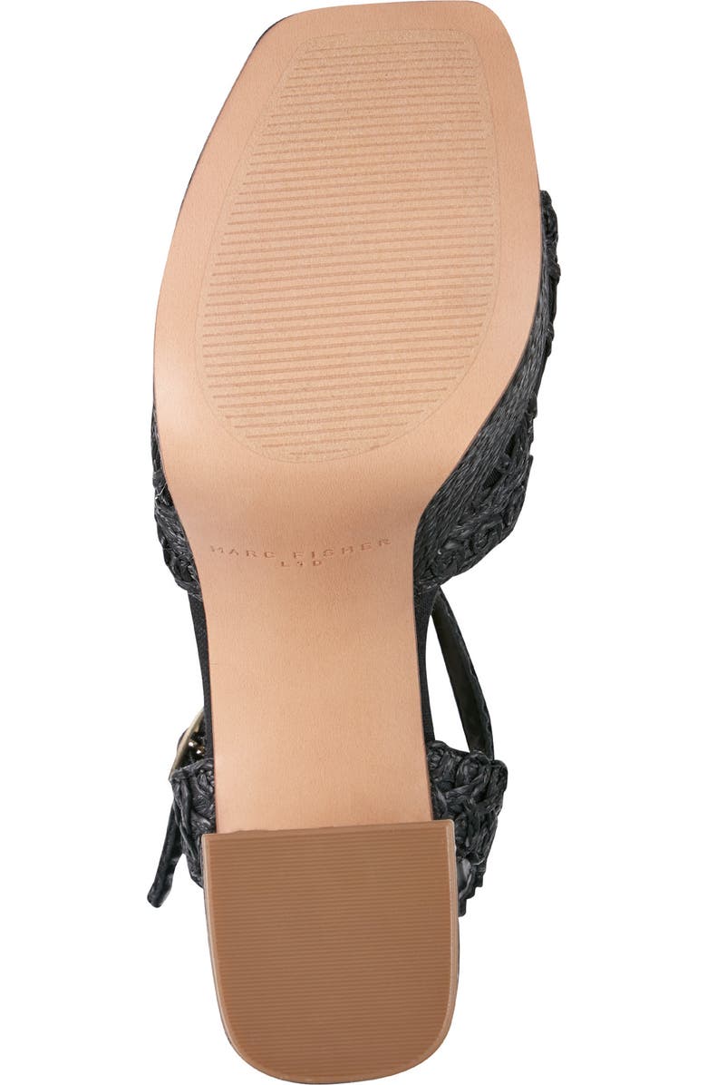 Marc Fisher LTD Chayse Ankle Strap Platform Sandal, Alternate, color, Black