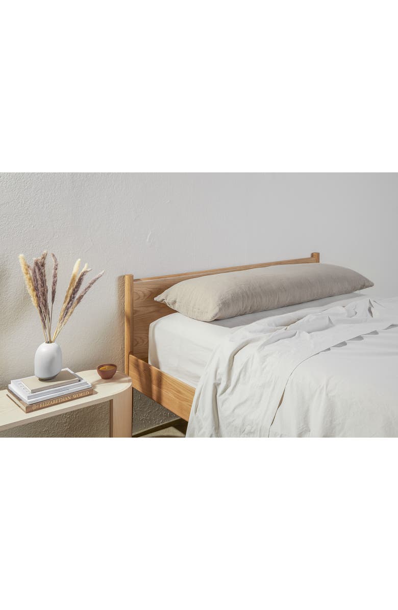 Parachute Linen Body Pillow Cover, Alternate, color, Natural