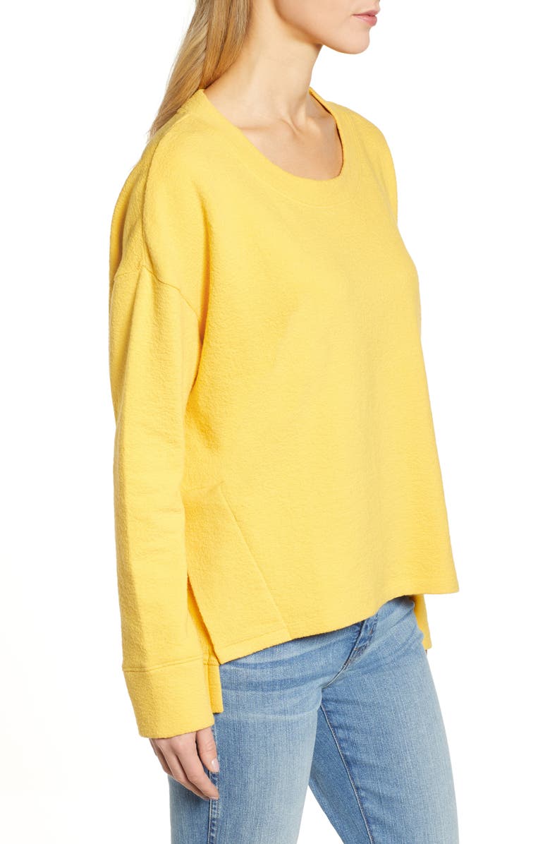 Caslon<sup>®</sup> Side Slit Relaxed Sweatshirt, Alternate, color, 