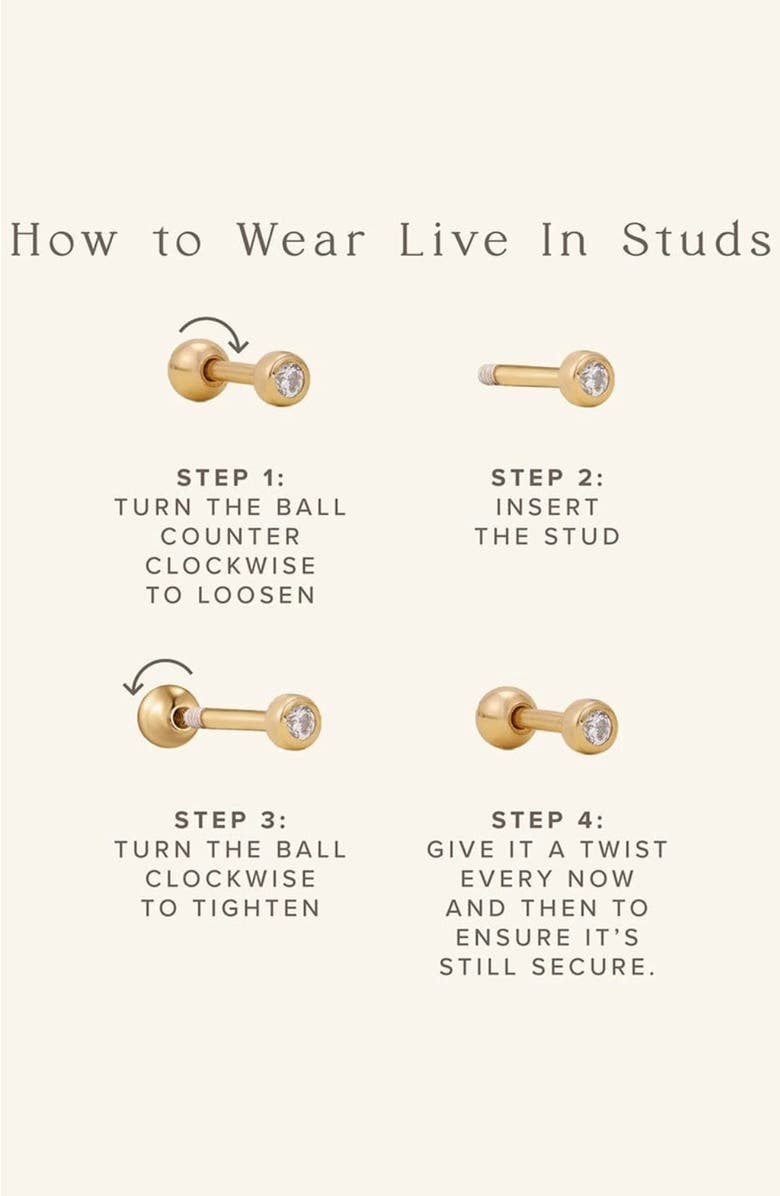MADE BY MARY CZ Baguette Stud Earrings, Alternate, color, Gold Vermeil
