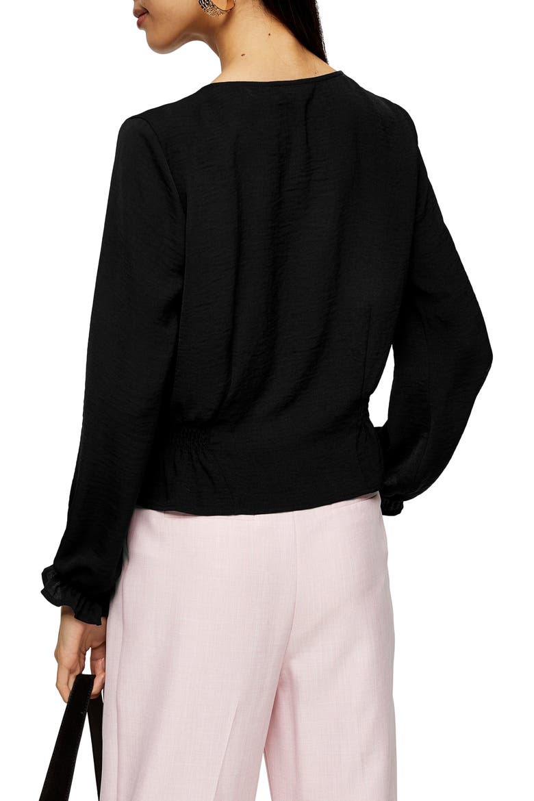 Millie Twill Tea Top, Alternate, color, BLACK