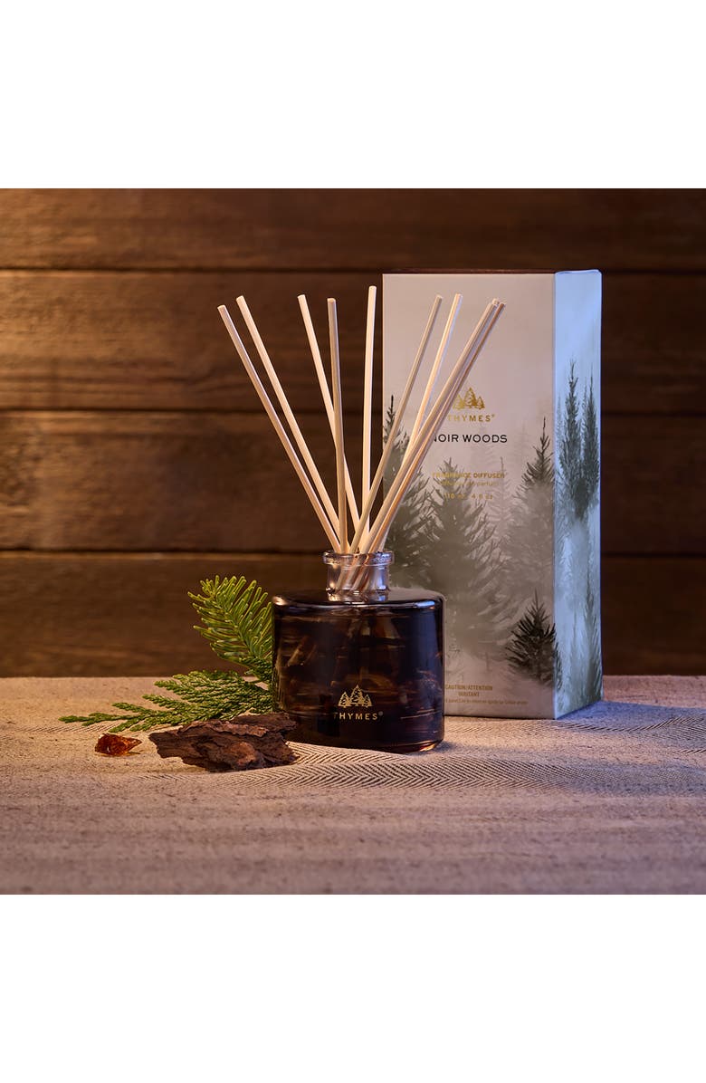 Thymes Noir Woods Petite Reed Diffuser, Alternate, color, Black